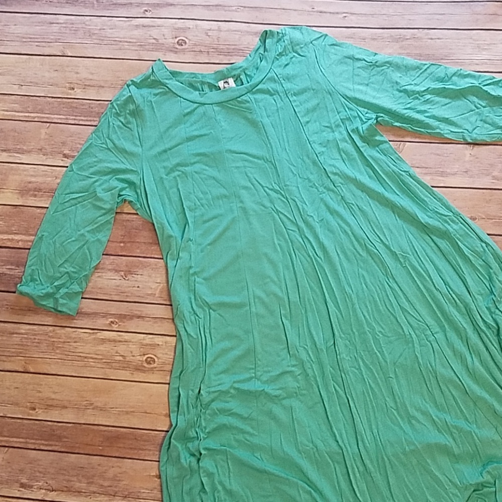 Mint Green Stretchy Tunic Dress